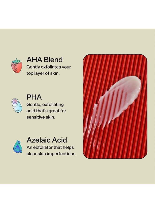 Bubble Skincare Deep Dive Alpha Hydroxy Acid + PHA Exfoliating Mask - Willow Bark Extract + Azelaic Acid - Gentle, Exfoliating Face Mask to Support Oil Reduction and Even Skin Tone (45ml)