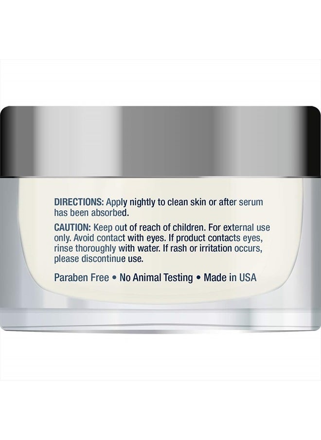 Skin Care Collection Night Cream, retinyl palmitate, rice bran ceramides, shea butter, green tea, melatonin-based formula for nighttime skin rejuvenation, 1.65 oz (47 g)