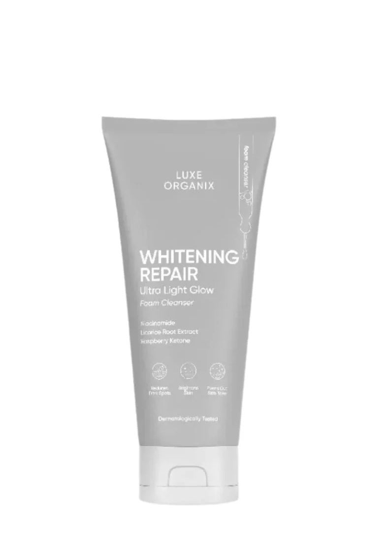 Luxe Organix Whitening Repair Ultra Light Glow Foam Cleanser 150gm