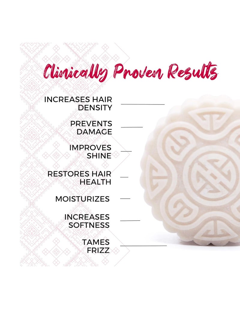 Viori Hidden Waterfall Shampoo and Conditioner Bar Set and Bamboo Holder - Made with Rice Water for Hair Growth - Handcrafted Sulfate Free Shampoo and Conditioner