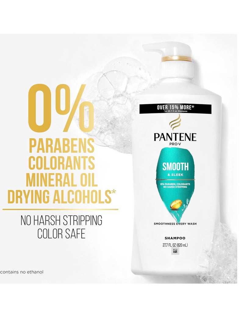 Pantene Shampoo and Conditioner Set with Hair Treatment, Pro-V Repair & Protect, Frizz Control with Antioxidants, Nourishing for All Hair Types, Safe for Color-Treated Hair, 27.7 & 25.1 Fl Oz