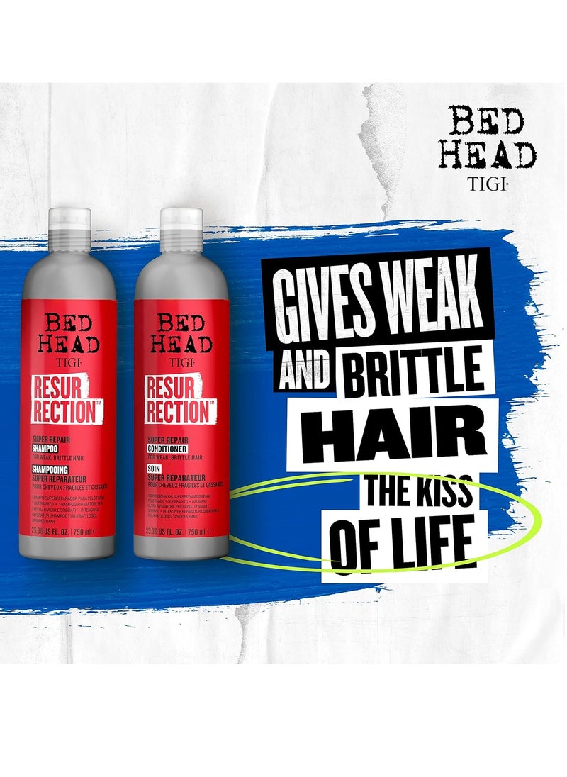 TIGI Bed Head Shampoo & Conditioner For Damaged Hair Resurrection Infused With The Resurrection Plant 2 x 25.36 fl oz