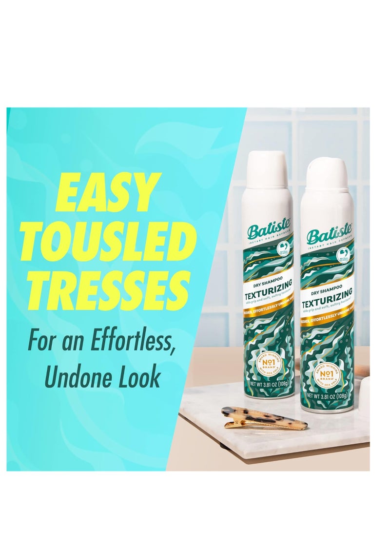 Batiste Texturizing Dry Shampoo, refresh and add grit and texture for beachy tousled hair 3.81OZ