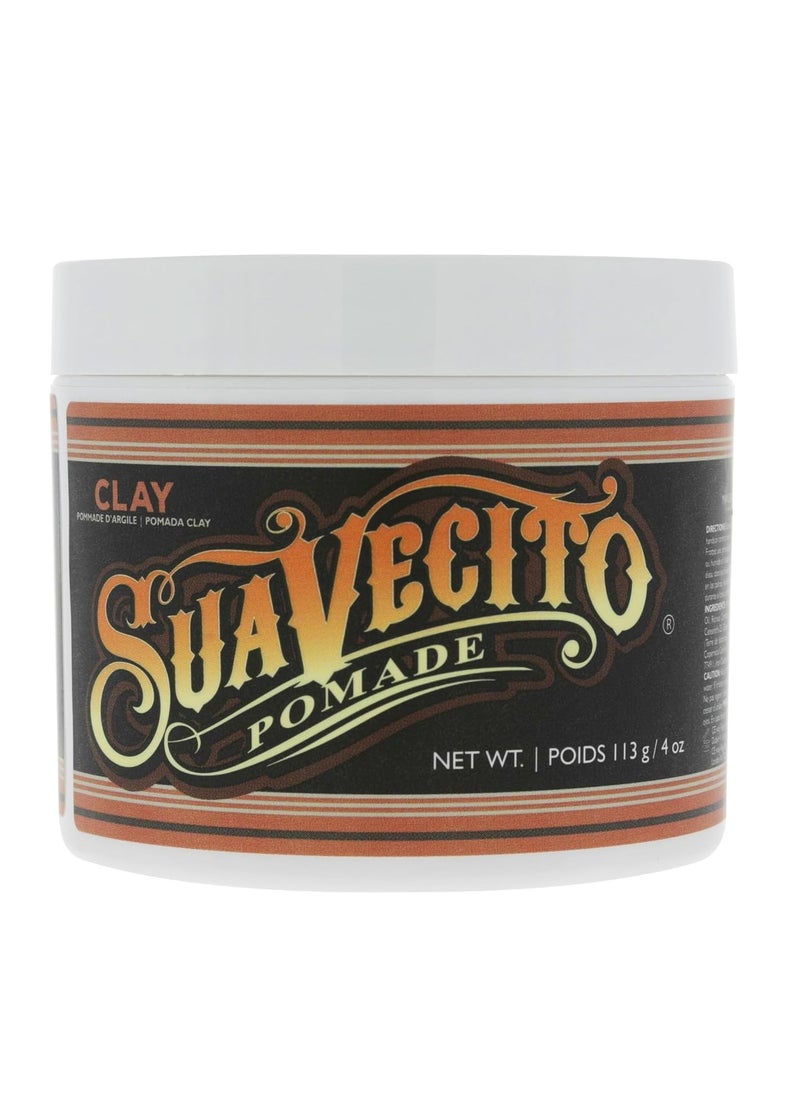 Suavecito Pomade Firme Clay - Strong Hold Hair Clay For Men - Low Shine Matte Hair Clay Pomade For Natural Texture Hairstyles