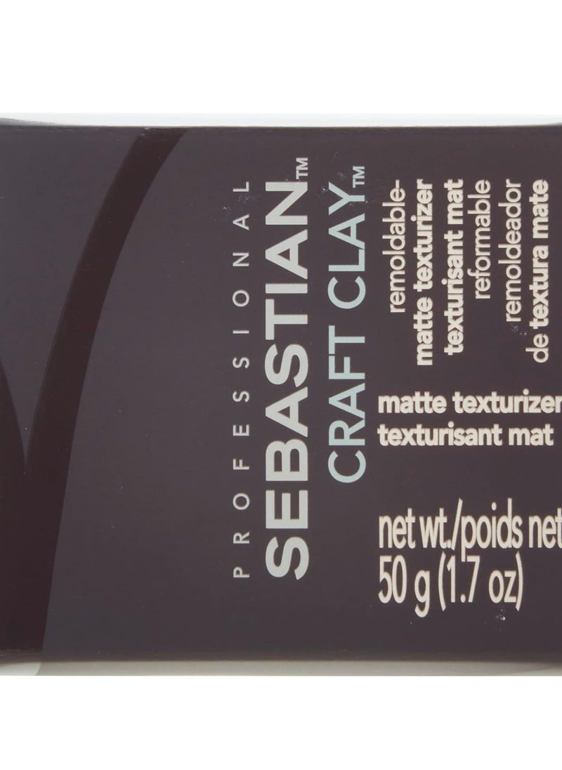 Sebastian Craft Clay, Remoldable Texturizing Hair Clay, 1.7 oz