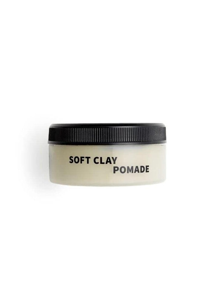 Rudy's Soft Clay Pomade - Lightweight and Pliable All Day Hold - Paraben Free - for Waves and Texture (2.2 oz)