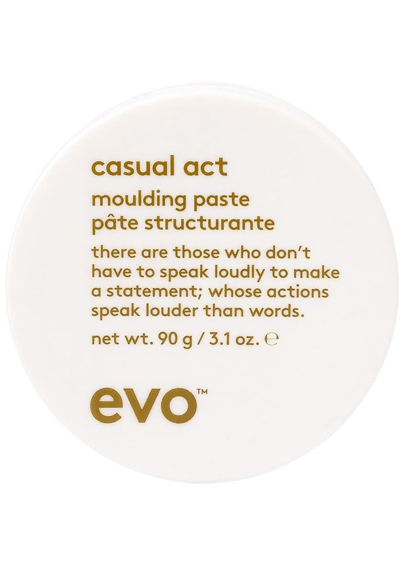 EVO Casual Act Moulding Whip - Light Firm Hold Styling Paste For All Hair Types - Improves Hair Texture