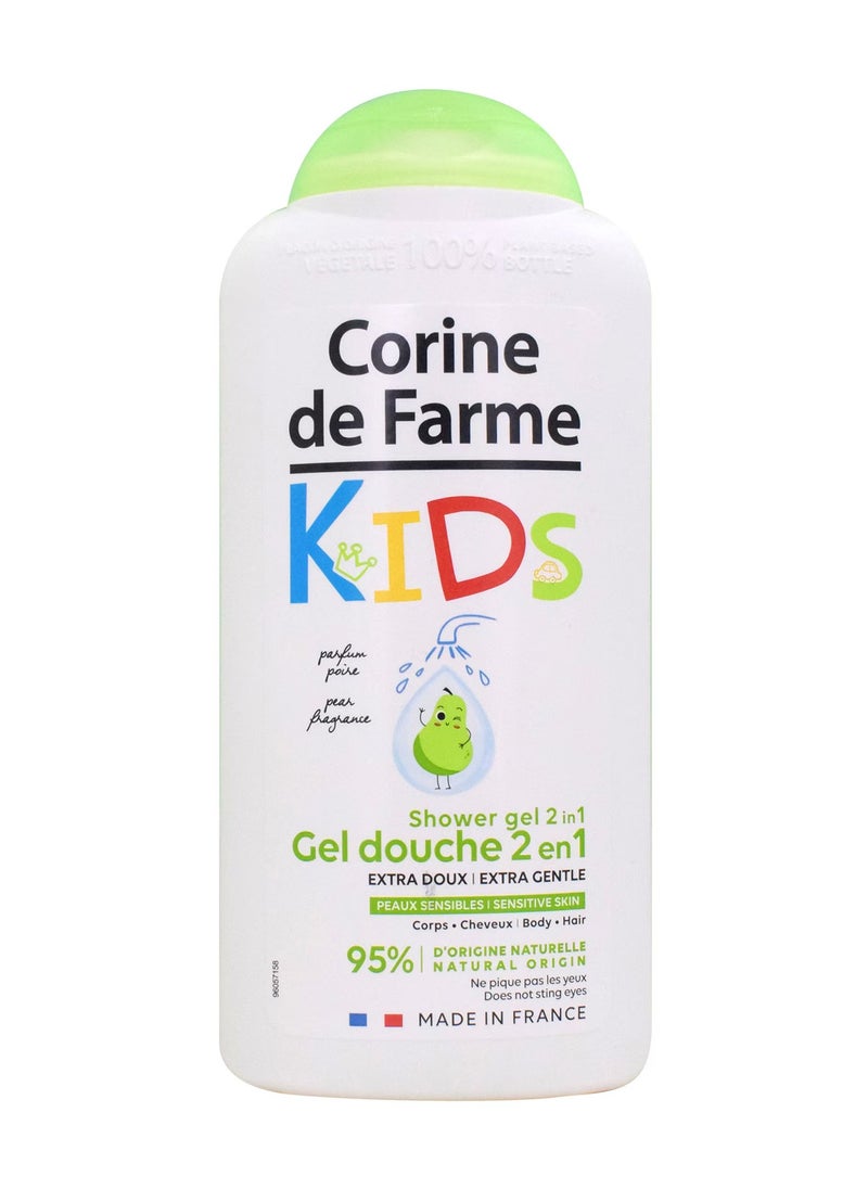 Corine De Farme 2-In-1 Hair And Body Shower Gel Pear Green 300ml