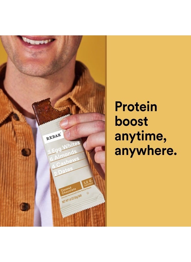 Protein Bars, 12g Protein, Gluten-Free, Snacks, Coconut Chocolate, 9.1oz Box (5 Bars)
