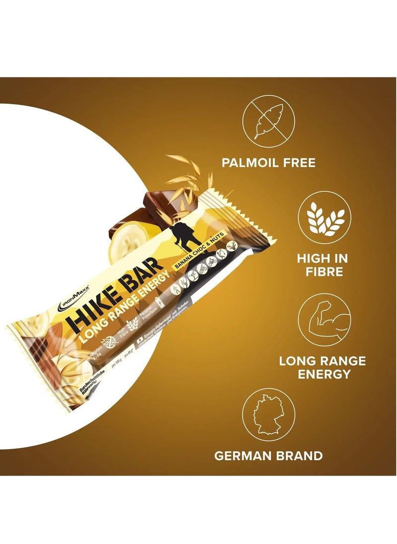IronMaxx, Hike Bar, Banana Choc & Nuts, 60g Pack of 12