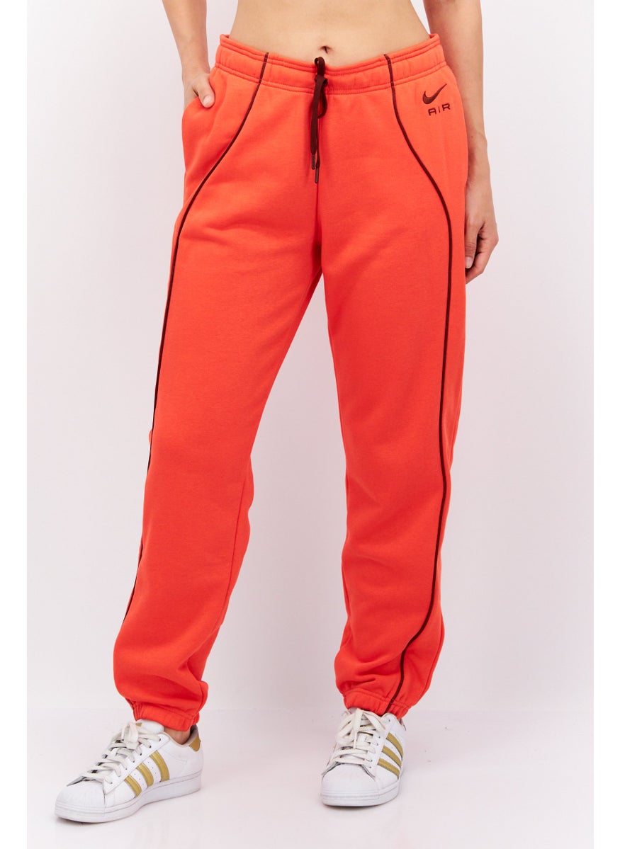 Women Standard Fit Training Track Pant, Orange