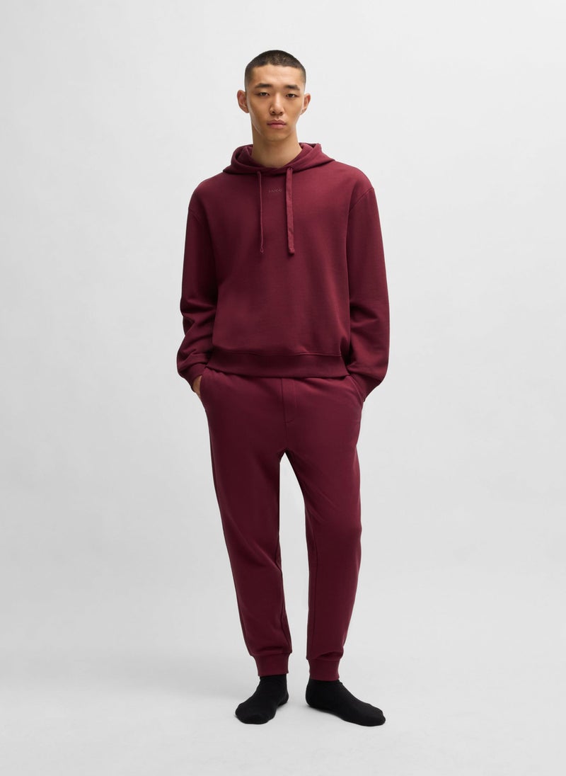 Cotton-terry tracksuit with contrast branding