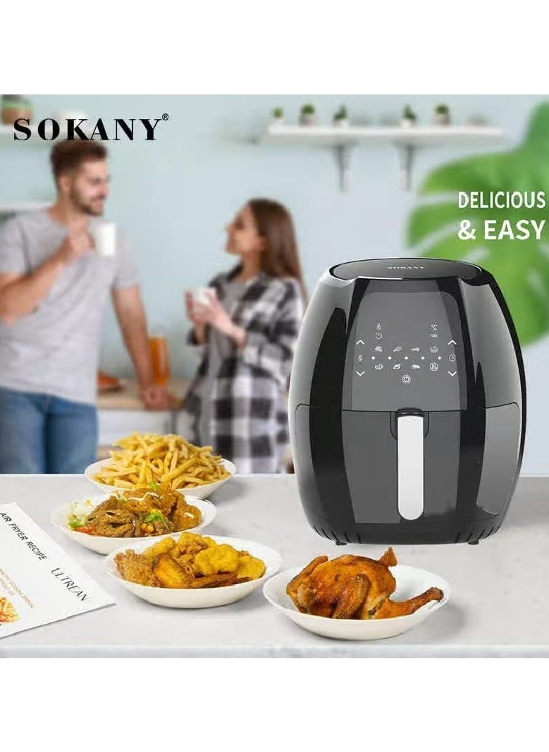 Sokany SK-8014 Digital Air Fryer 8L, Oil Free Healthy Air Frying Pan with Digital Touch 1800 Watt