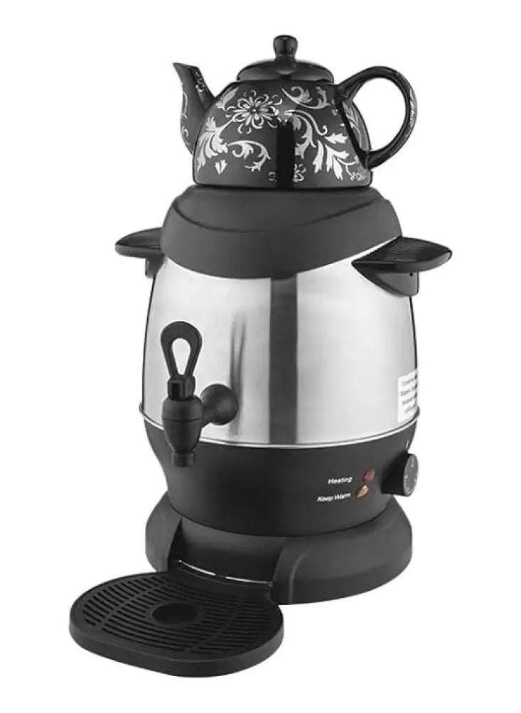 Electric Tea Kettle Samovar And Tea Maker Russian Turkish Kettle SAMOVAR 4 Litre 1350 Watt SK-SH-1068