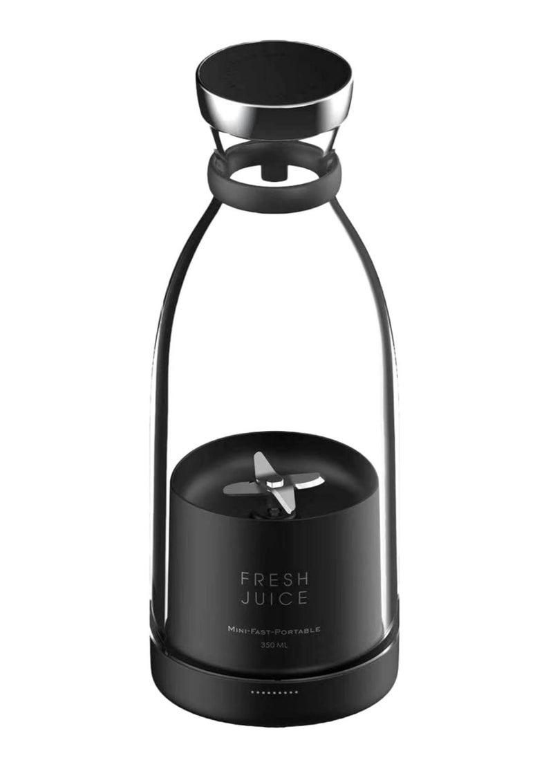 USB Electric Safety Juicer Cup Fruit Juice mixer Mini Portable Rechargeable Mixing Crush Ice Blender Mixer 350ml Water Bottle