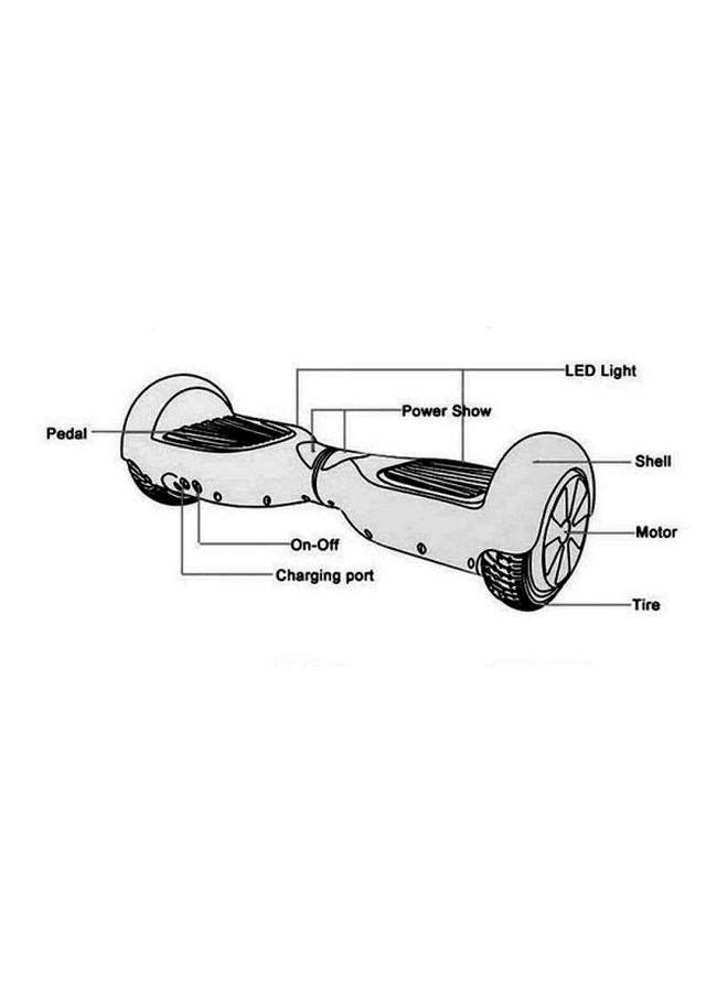 Self Balancing Electric Ride-On Hoverboard Multicolour 65 x 25cm