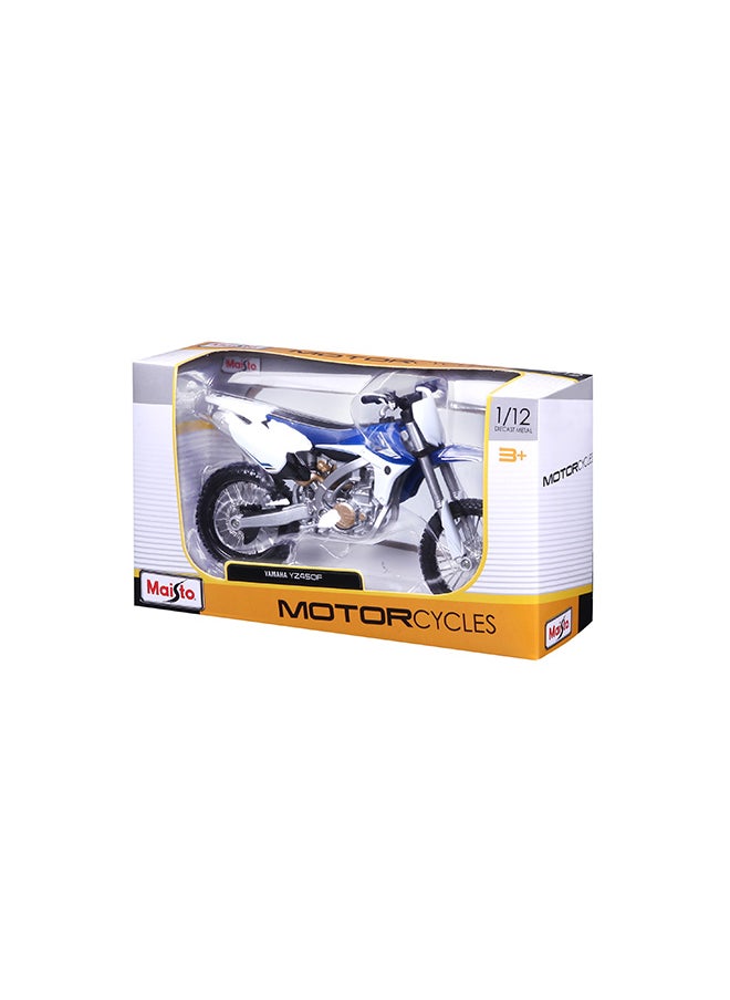 1:12 Motorcycles - Yamaha Yz45Of Blue Officially Licensed Scaled Replicas of Collectible Diecast Metal Models with Exquisite Interior & Exterior Detailing for All Ages