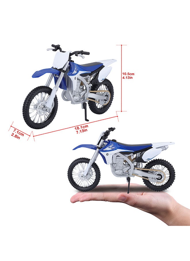 1:12 Motorcycles - Yamaha Yz45Of Blue Officially Licensed Scaled Replicas of Collectible Diecast Metal Models with Exquisite Interior & Exterior Detailing for All Ages