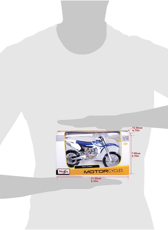 1:12 Motorcycles - Yamaha Yz45Of Blue Officially Licensed Scaled Replicas of Collectible Diecast Metal Models with Exquisite Interior & Exterior Detailing for All Ages