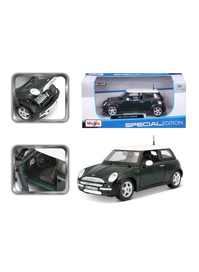 1:24 Se (A) - Mini Cooper Dull Black Officially Licensed Scaled Replicas of Collectible Diecast Metal Models with Exquisite Interior & Exterior Detailing for All Ages