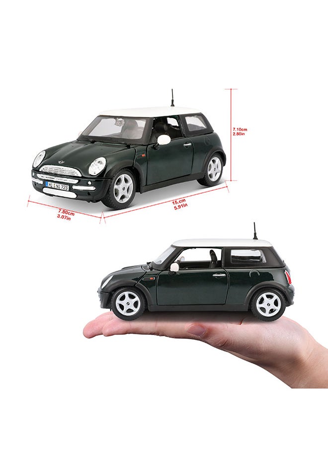 1:24 Se (A) - Mini Cooper Dull Black Officially Licensed Scaled Replicas of Collectible Diecast Metal Models with Exquisite Interior & Exterior Detailing for All Ages