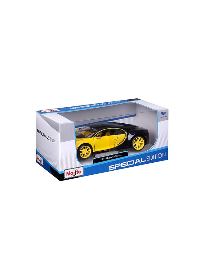 1:24 Sp. Ed. (B) - Bugatti Chiron - Yellow/Black Officially Licensed Scaled Replicas of Collectible Diecast Metal Models with Exquisite Interior & Exterior Detailing for All Ages