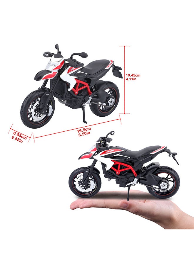 1:12 Motorcycles - Ducati Hypermota Sp Officially Licensed Scaled Replicas of Collectible Diecast Metal Models with Exquisite Interior & Exterior Detailing for All Ages