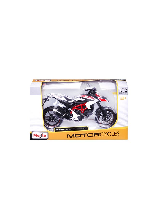 1:12 Motorcycles - Ducati Hypermota Sp Officially Licensed Scaled Replicas of Collectible Diecast Metal Models with Exquisite Interior & Exterior Detailing for All Ages