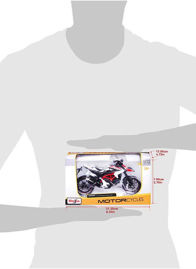 1:12 Motorcycles - Ducati Hypermota Sp Officially Licensed Scaled Replicas of Collectible Diecast Metal Models with Exquisite Interior & Exterior Detailing for All Ages