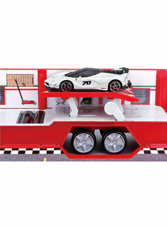 Fresh Metal Ferrari Evolution Hauler Officially Licensed Scaled Replicas of Collectible Diecast Metal Models with Exquisite Interior & Exterior Detailing for All Ages