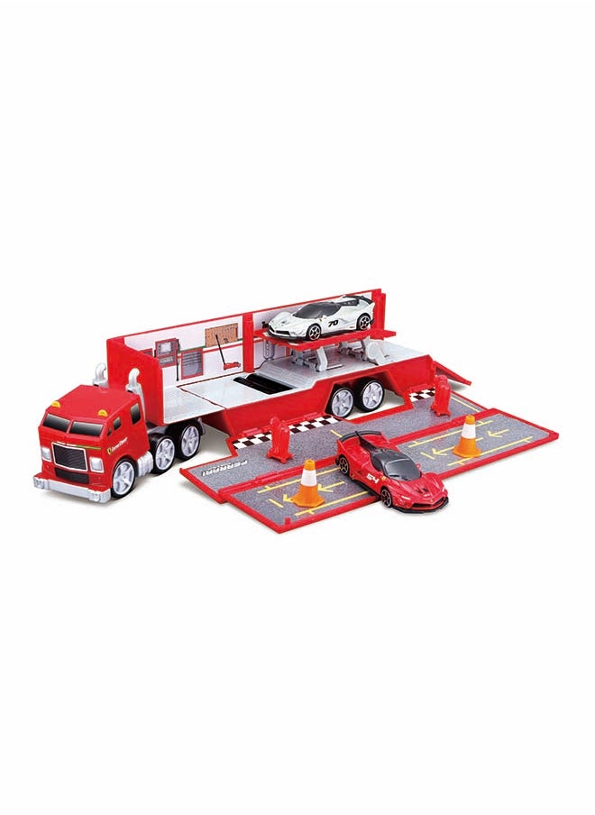 Fresh Metal Ferrari Evolution Hauler Officially Licensed Scaled Replicas of Collectible Diecast Metal Models with Exquisite Interior & Exterior Detailing for All Ages