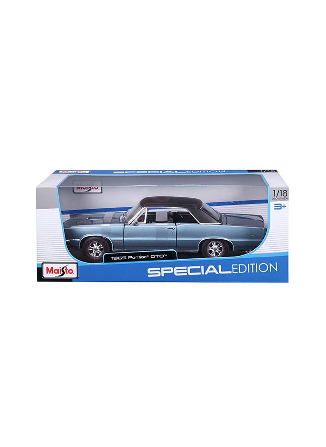 1:18 Sp. Ed. (A) - 1965 Pontiac Gto, Hurst Edition - Matte Blue Officially Licensed Scaled Replicas of Collectible Diecast Metal Models with Exquisite Interior & Exterior Detailing for All Ages