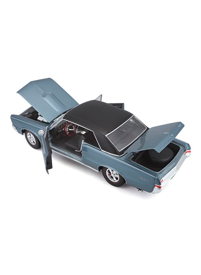 1:18 Sp. Ed. (A) - 1965 Pontiac Gto, Hurst Edition - Matte Blue Officially Licensed Scaled Replicas of Collectible Diecast Metal Models with Exquisite Interior & Exterior Detailing for All Ages