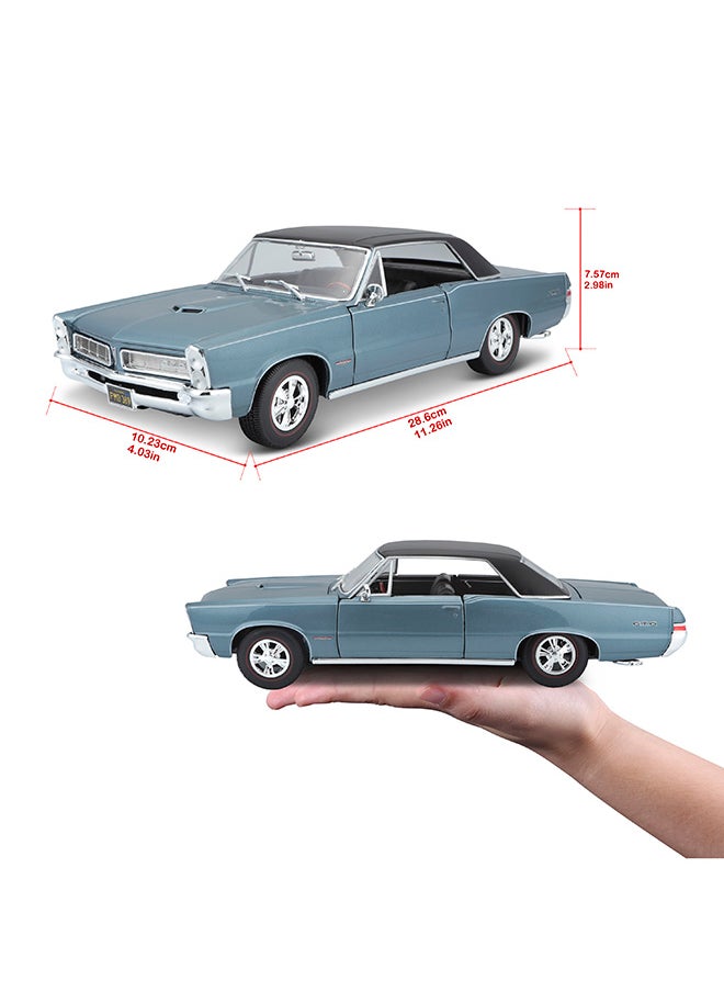 1:18 Sp. Ed. (A) - 1965 Pontiac Gto, Hurst Edition - Matte Blue Officially Licensed Scaled Replicas of Collectible Diecast Metal Models with Exquisite Interior & Exterior Detailing for All Ages