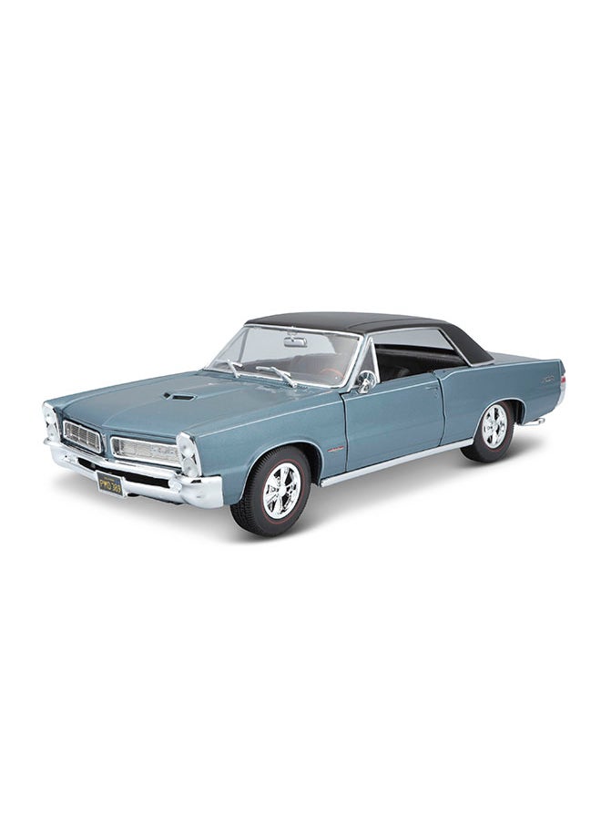 1:18 Sp. Ed. (A) - 1965 Pontiac Gto, Hurst Edition - Matte Blue Officially Licensed Scaled Replicas of Collectible Diecast Metal Models with Exquisite Interior & Exterior Detailing for All Ages