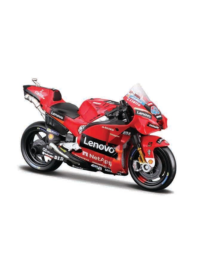 1:18 2022 Ducati Lenovo Team - #63 (Francesco Bagnaia), #43 (Jack Miller) Officially Licensed Scaled Replicas of Collectible Diecast Metal Models with Exquisite Interior & Exterior Detailing for All Ages