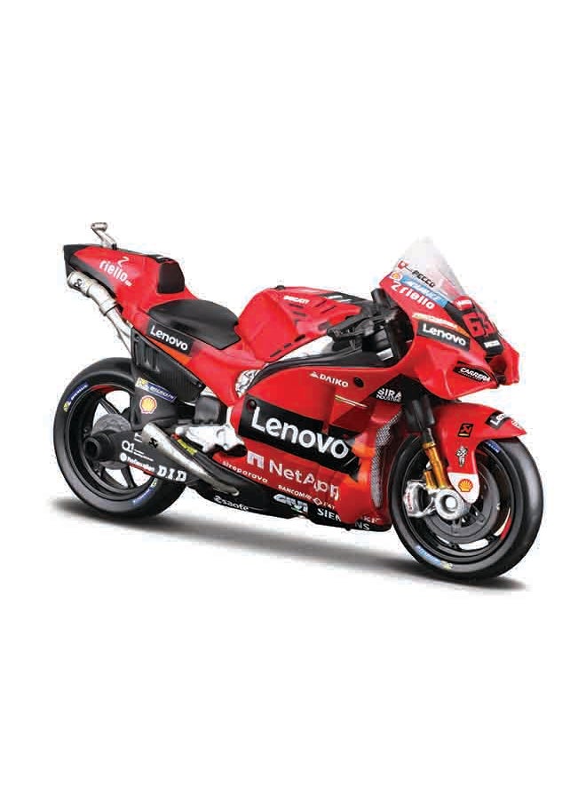 1:18 2022 Ducati Lenovo Team - #63 (Francesco Bagnaia), #43 (Jack Miller) Officially Licensed Scaled Replicas of Collectible Diecast Metal Models with Exquisite Interior & Exterior Detailing for All Ages