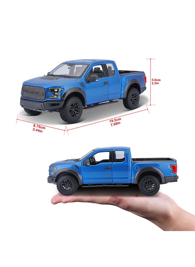 1:24 Se Trucks - 2017 Ford F-150 Raptor - Blue Officially Licensed Scaled Replicas of Collectible Diecast Metal Models with Exquisite Interior & Exterior Detailing for All Ages