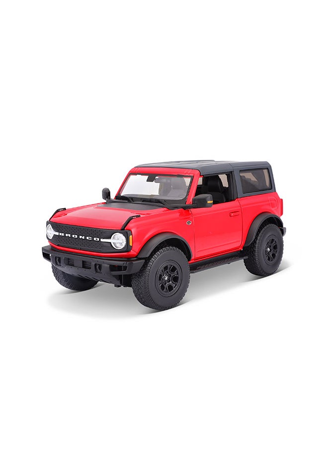 1:18 Ford Bronco Wildtrak Red Officially Licensed Scaled Replicas of Collectible Diecast Metal Models with Exquisite Interior & Exterior Detailing for All Ages