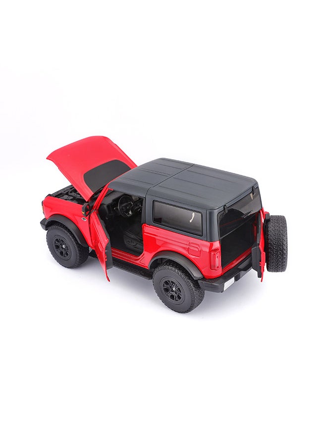 1:18 Ford Bronco Wildtrak Red Officially Licensed Scaled Replicas of Collectible Diecast Metal Models with Exquisite Interior & Exterior Detailing for All Ages