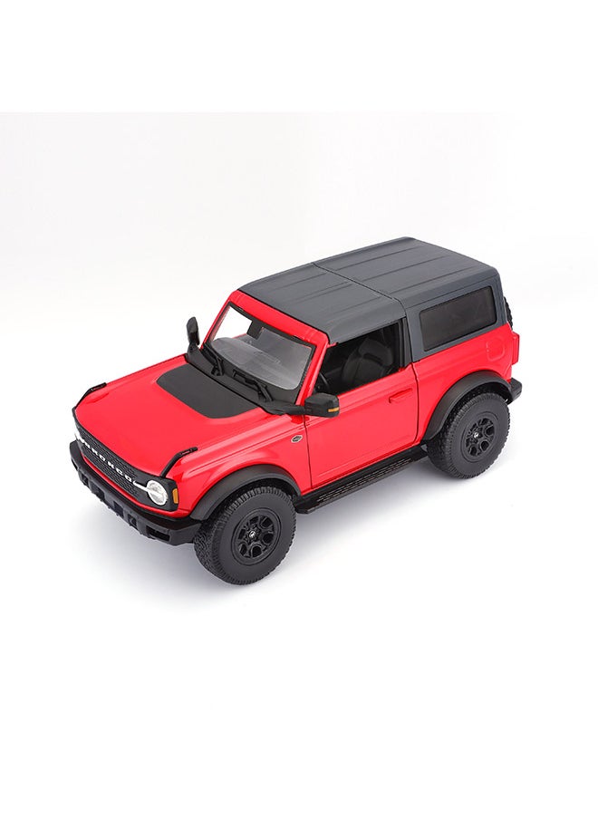 1:18 Ford Bronco Wildtrak Red Officially Licensed Scaled Replicas of Collectible Diecast Metal Models with Exquisite Interior & Exterior Detailing for All Ages