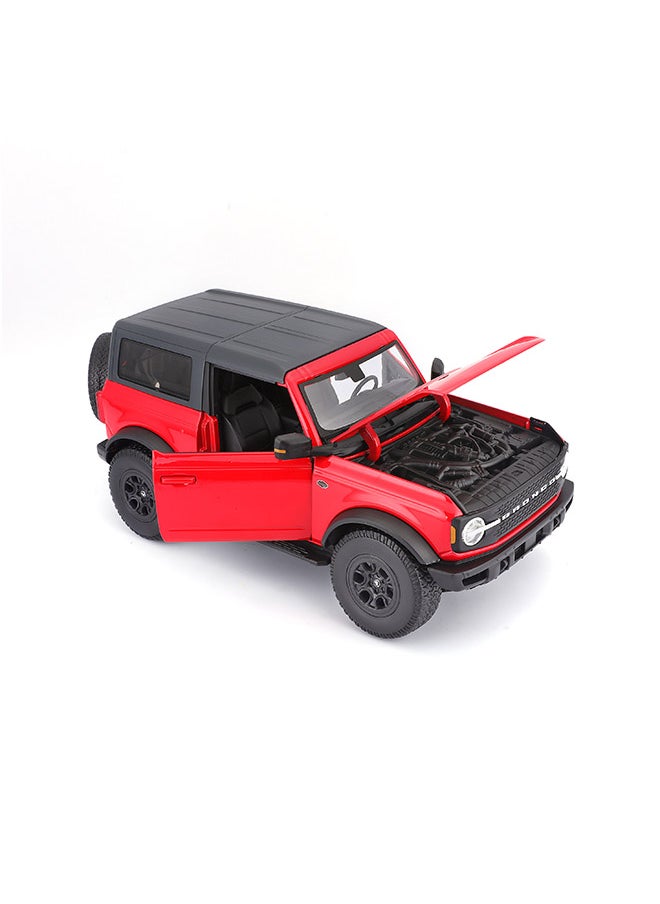 1:18 Ford Bronco Wildtrak Red Officially Licensed Scaled Replicas of Collectible Diecast Metal Models with Exquisite Interior & Exterior Detailing for All Ages