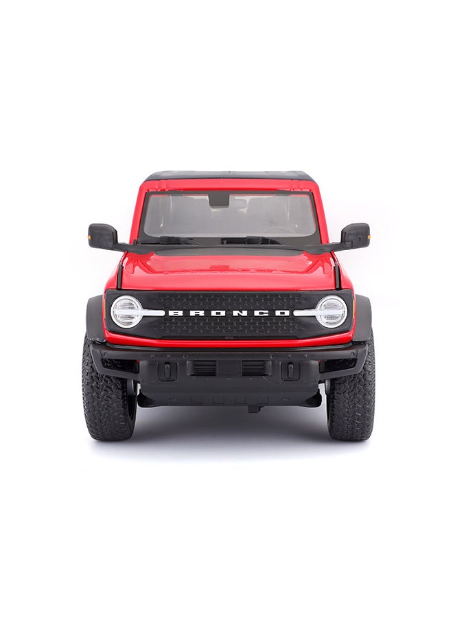 1:18 Ford Bronco Wildtrak Red Officially Licensed Scaled Replicas of Collectible Diecast Metal Models with Exquisite Interior & Exterior Detailing for All Ages