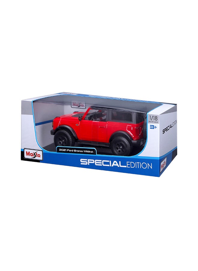 1:18 Ford Bronco Wildtrak Red Officially Licensed Scaled Replicas of Collectible Diecast Metal Models with Exquisite Interior & Exterior Detailing for All Ages