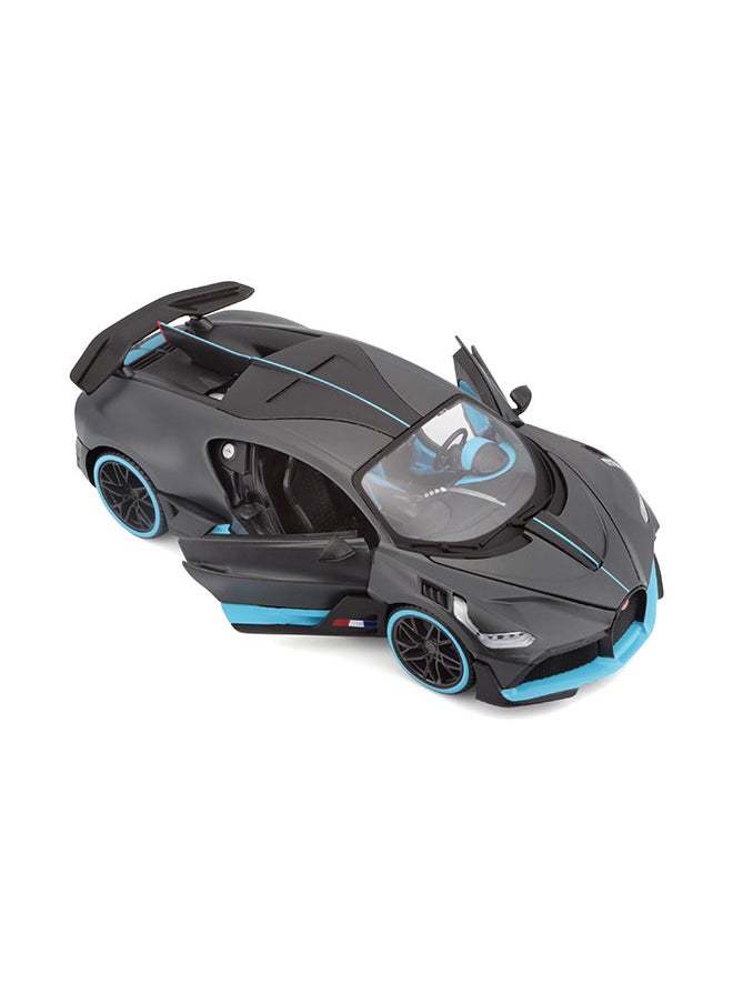 1:24 Sp (B) - Bugatti Divo - Dull Grey Officially Licensed Scaled Replicas of Collectible Diecast Metal Models with Exquisite Interior & Exterior Detailing for All Ages