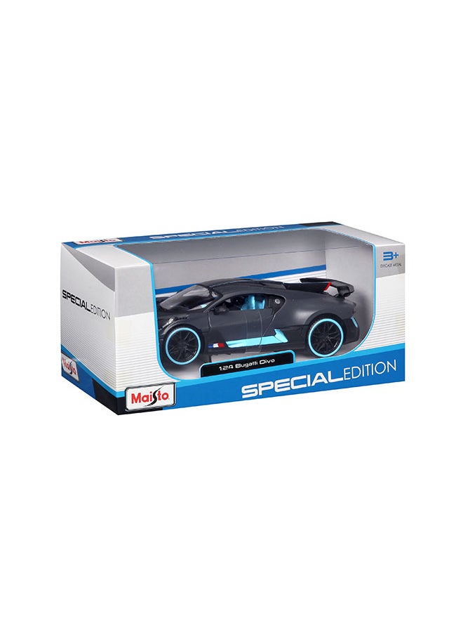 1:24 Sp (B) - Bugatti Divo - Dull Grey Officially Licensed Scaled Replicas of Collectible Diecast Metal Models with Exquisite Interior & Exterior Detailing for All Ages