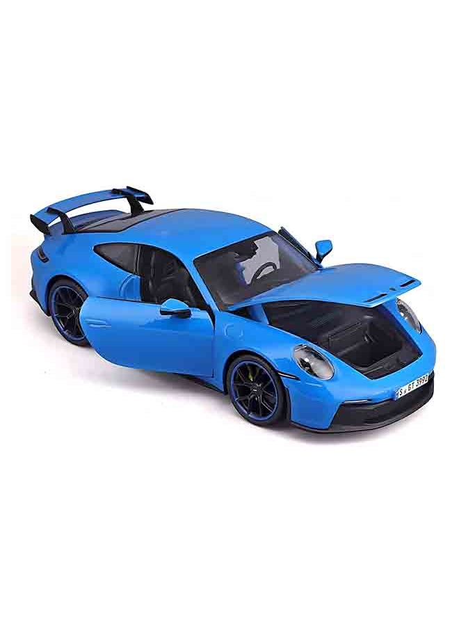 1:18 Pe 2022 Porsche 911 Gt3 Blue 
 Officially Licensed Scaled Replicas of Collectible Diecast Metal Models with Exquisite Interior & Exterior Detailing for All Ages