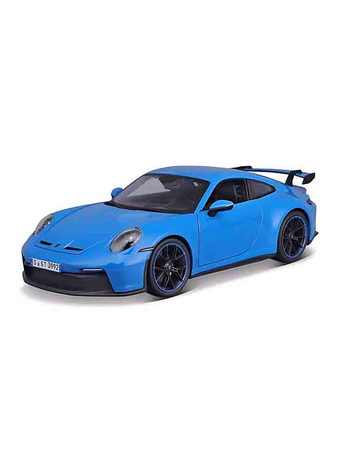 1:18 Pe 2022 Porsche 911 Gt3 Blue 
 Officially Licensed Scaled Replicas of Collectible Diecast Metal Models with Exquisite Interior & Exterior Detailing for All Ages