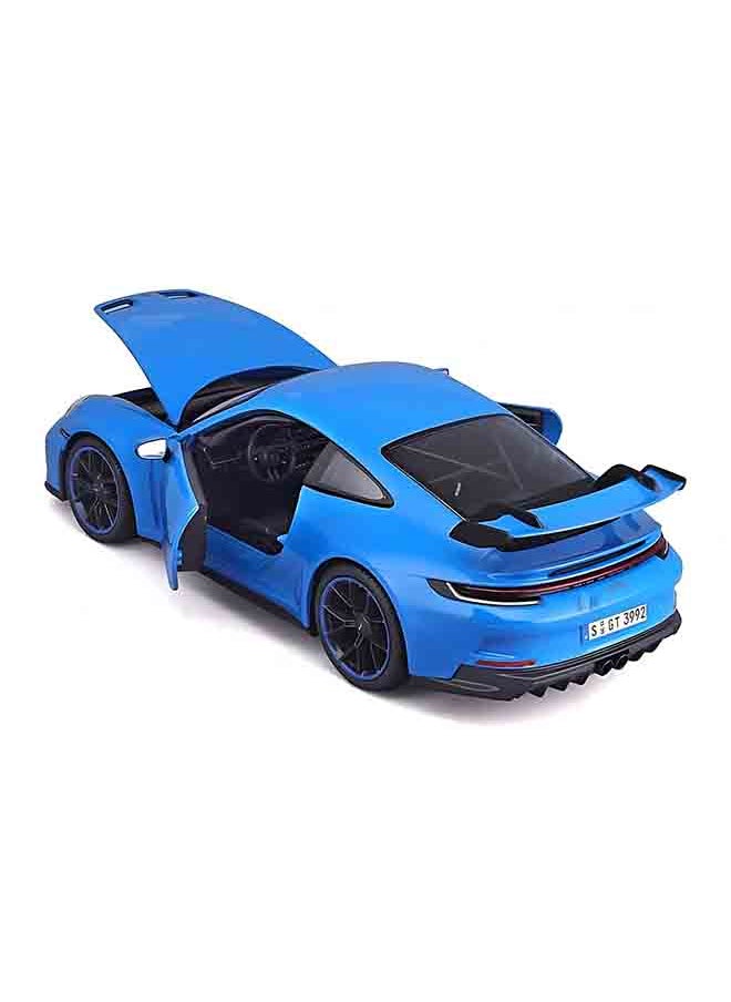 1:18 Pe 2022 Porsche 911 Gt3 Blue 
 Officially Licensed Scaled Replicas of Collectible Diecast Metal Models with Exquisite Interior & Exterior Detailing for All Ages