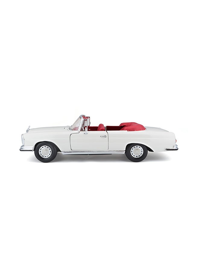 1:18 Se (B)-Mercedes 280Se. Cabrio `67 Cream Officially Licensed Scaled Replicas of Collectible Diecast Metal Models with Exquisite Interior & Exterior Detailing for All Ages